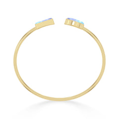 purple moonstone cab bracelet