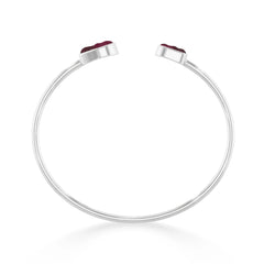 rhodolite garnet twister bracelet