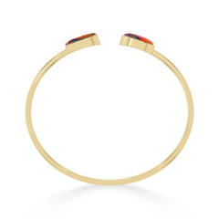 pink spiny oyster cab bracelet