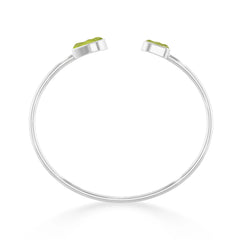 peridot twister bracelet