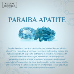 paraiba apatite earrings