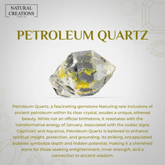 petroleum quartz earrings