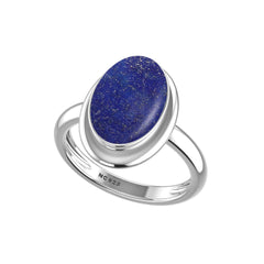 Natural Lapis Lazuli Rings for Women in Sterling Silver (Pack of 6, Bezel-Set)