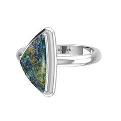 925 Sterling Silver Natural Azurite Malachite Ring Handmade Jewelry Pack of 6 - (Box 4)