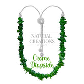 Natural Chrome Diopside Bolo Bracelets for Women in Sterling Silver (Pack of 6, Bezel-Set)