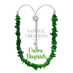 Natural Chrome Diopside Bolo Bracelets for Women in Sterling Silver (Pack of 6, Bezel-Set)