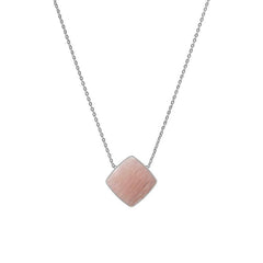 925 Sterling Silver Cab Rose Quartz Slider Necklace With Chain 18" Bezel Set Jewelry Pack of 6