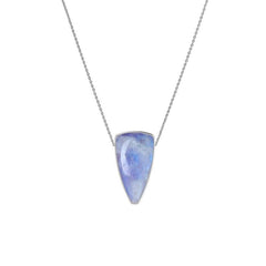 925 Sterling Silver Cab Purple Moonstone Slider Necklace With Chain 18" Bezel Set Jewelry Pack of 6