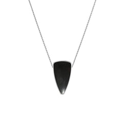 925 Sterling Silver Cab Shungite Slider Necklace With Chain 18" Bezel Set Jewelry Pack of 6
