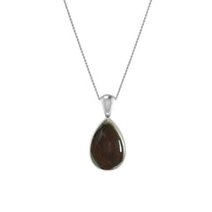 925 Sterling Silver Cab Imperial Jasper Necklace Pendant With Chain 18" Bezel Set Jewelry Pack of 3