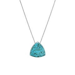 925 Sterling Silver Cab Turquoise Slider Necklace With Chain 18" Bezel Set Jewelry Pack of 6