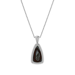 925 Sterling Silver Cab Geode Necklace Pendant With Chain 18" Bezel Set Jewelry Pack of 3