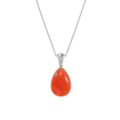 925 Sterling Silver Cab Carnelian Necklace Pendant With Chain 18" Bezel Set Jewelry Pack of 3