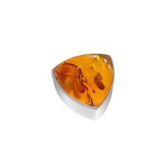 925 Sterling Silver Cab Amber Slider Necklace With Chain 18" Bezel Set Jewelry Pack of 6