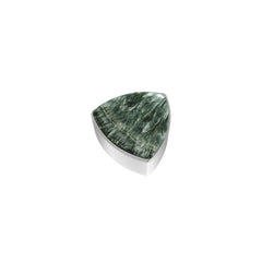 925 Sterling Silver Cab Seraphinite Slider Necklace With Chain 18" Bezel Set Jewelry Pack of 6