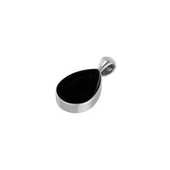 925 Sterling Silver Cab Black Onyx Necklace Pendant With Chain 18" Bezel Set Jewelry Pack of 3