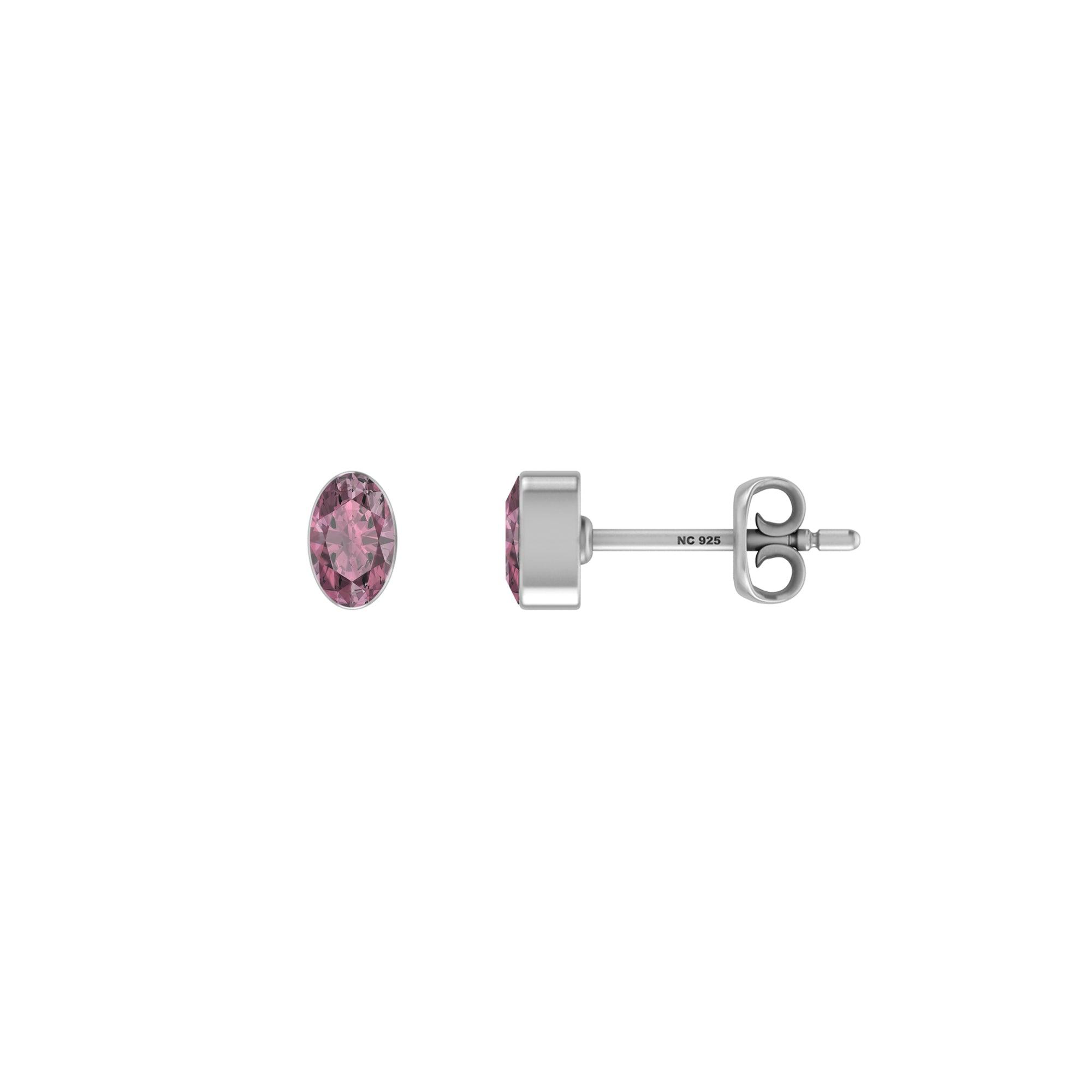 Natural Birthstone Cab\Cut Stud Earring 925 Sterling Silver Bezel Set Handmade jewelry Pack Of 12