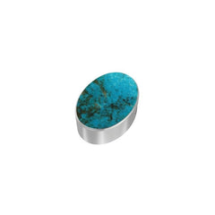 925 Sterling Silver Cab Turquoise Slider Necklace With Chain 18" Bezel Set Jewelry Pack of 6