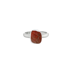 Natural Garnet Rings for Women in Sterling Silver (Pack of 6, Bezel-Set)