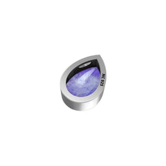 925 Sterling Silver Cab Purple Moonstone Slider Necklace With Chain 18" Bezel Set Jewelry Pack of 6