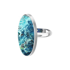 925 Sterling Silver Natural Shattuckite Ring Bezel Set Handmade Jewelry Pack of 3 - (Box 10)