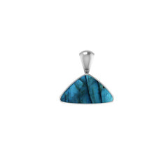 925 Sterling Silver Cab Labradorite Necklace Pendant With Chain 18" Bezel Set Jewelry Pack of 3