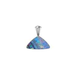 925 Sterling Silver Cab Australian Opal Necklace Pendant With Chain 18" Bezel Set Jewelry Pack of 3
