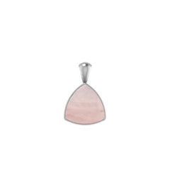 925 Sterling Silver Cab Rose Quartz Necklace Pendant With Chain 18" Bezel Set Jewelry Pack of 3