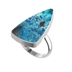 Natural Shattuckite Ring 925 Sterling Silver Bezel Set Handmade Jewelry pack of 3 - (Box 11)