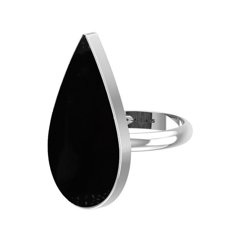 925 Sterling Silver Natural Black Onyx Stone Ring Bezel Set Jewelry Pack of 4 - (Box 17)