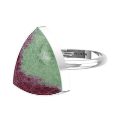 925 Sterling Silver Natural Ruby Zoisite Ring Bezel Set Handmade Jewelry Pack of 3 - (Box 10)