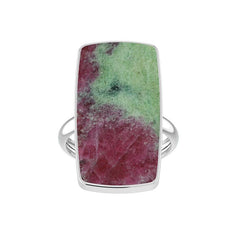 Natural Ruby Zoisite Ring 925 Sterling Silver Bezel Set Handmade Jewelry Pack of 3 - (Box 11)