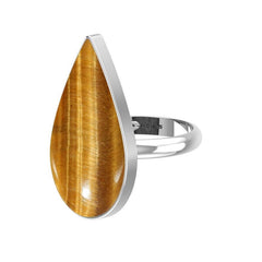 925 Sterling Silver Natural Tiger Eye Ring Bezel Set Handmade Jewelry Pack of 3 - (Box 10)