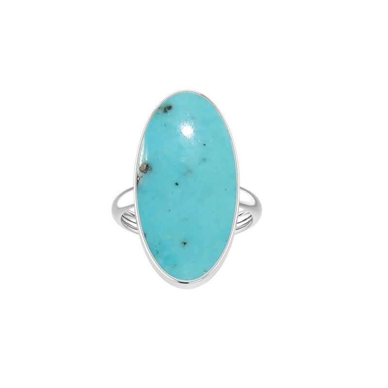 925 Sterling Silver Natural Turquoise Stone Ring Bezel Set Jewelry Pack of 4 - (Box 17) - Natural Creations | Dainty | Hand Crafted | Sterling Silver Jewelry