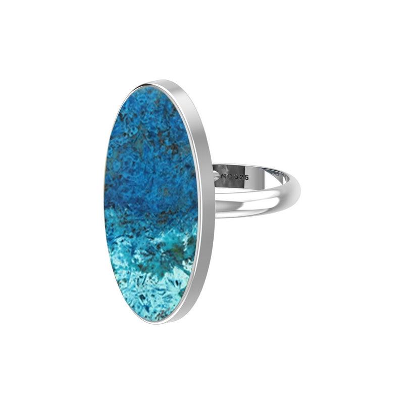 925 Sterling Silver Natural Shattuckite Stone Ring Bezel Set Jewelry Pack of 4 - (Box 17)