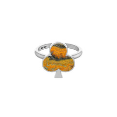 Natural Bumble Bee Stackable Rings for Women in Sterling Silver (Pack of 12, Bezel-Set)