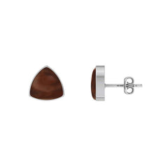 Natural Imperial Jasper Cab Earring 925 Sterling Silver Bezel Set Stud Handmade Jewelry Pack Of 3