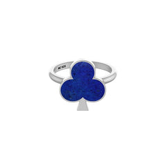 Natural Lapis Lazuli Stackable Rings for Women in Sterling Silver (Pack of 12, Bezel-Set)