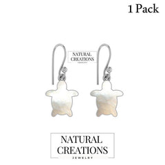 Natural Mother Of Pearl Earrings for Women in Sterling Silver (Pack of 1, Bezel Set)