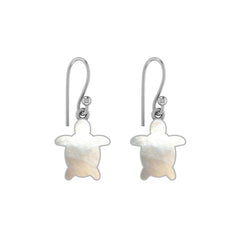 Natural Mother Of Pearl Earrings for Women in Sterling Silver (Pack of 1, Bezel Set)