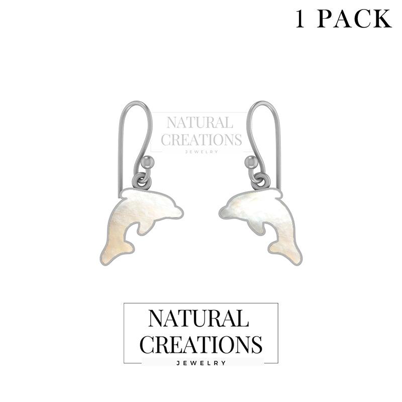 Natural Mother Of Pearl Hook Earrings for Women in Sterling Silver (Pack of 1, Bezel Set, Hook)