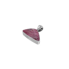 925 Sterling Silver Cab Ruby Zoisite Necklace Pendant With Chain 18" Bezel Set Jewelry Pack of 3