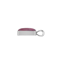925 Sterling Silver Cab Ruby Zoisite Necklace Pendant With Chain 18" Bezel Set Jewelry Pack of 3