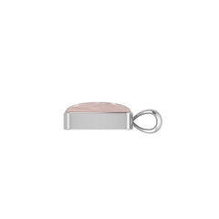 925 Sterling Silver Cab Rose Quartz Necklace Pendant With Chain 18" Bezel Set Jewelry Pack of 3