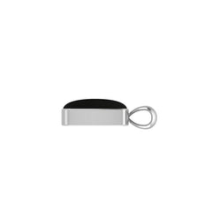 925 Sterling Silver Cab Shungite Necklace Pendant With Chain 18" Bezel Set Jewelry Pack of 3