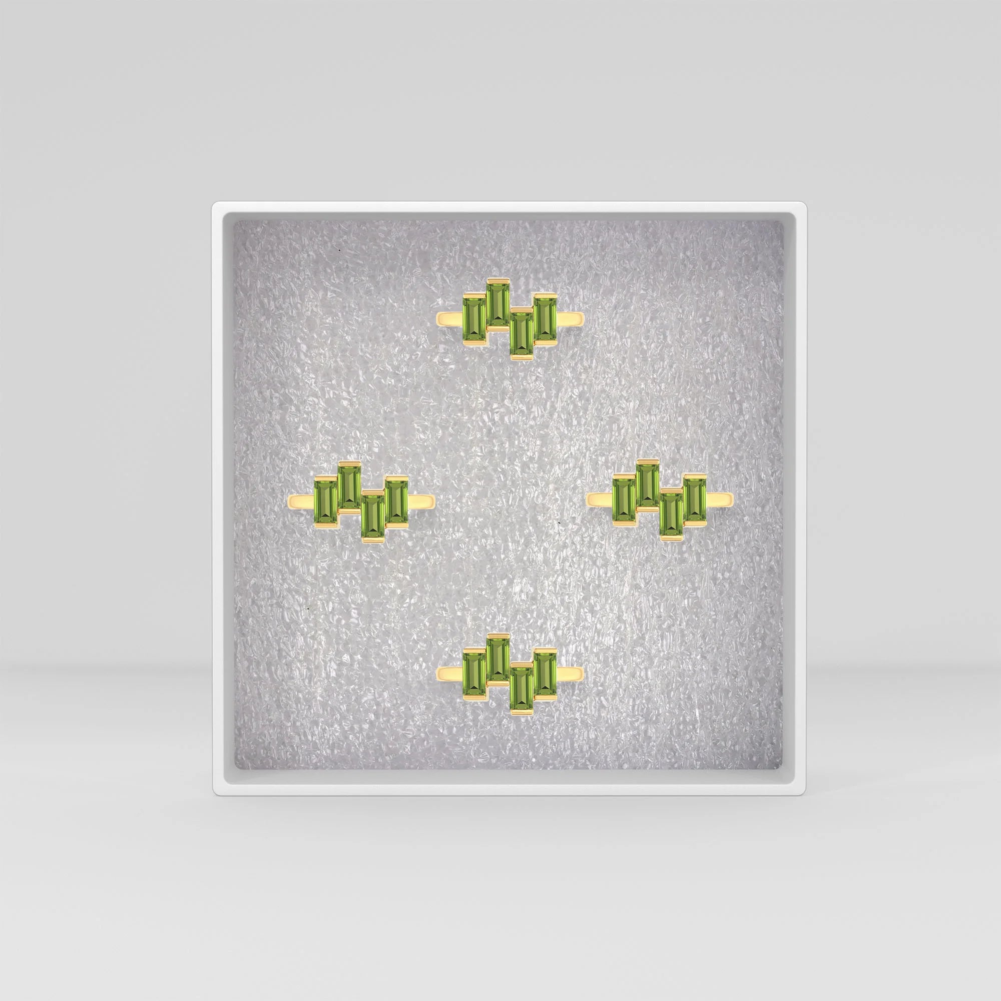 natural peridot ring