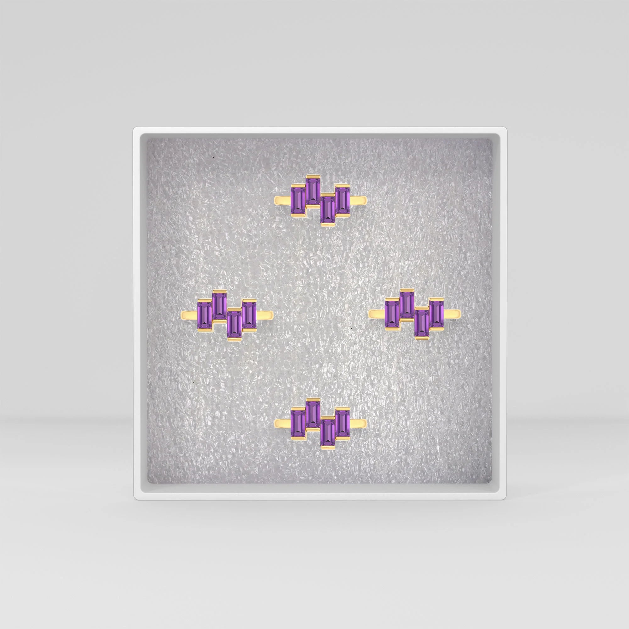 natural amethyst ring