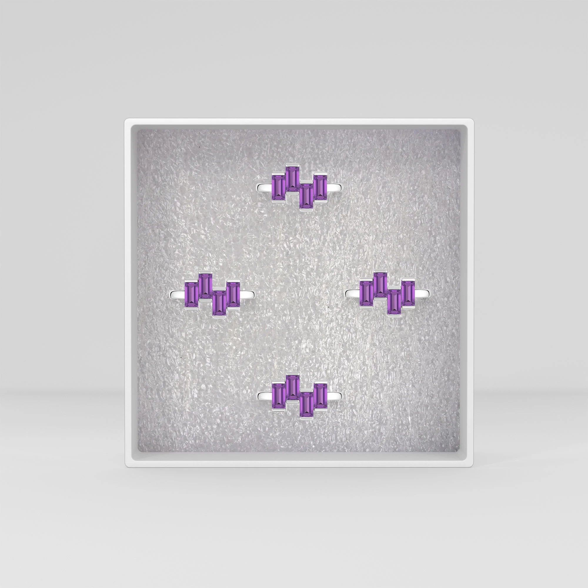 natural amethyst ring