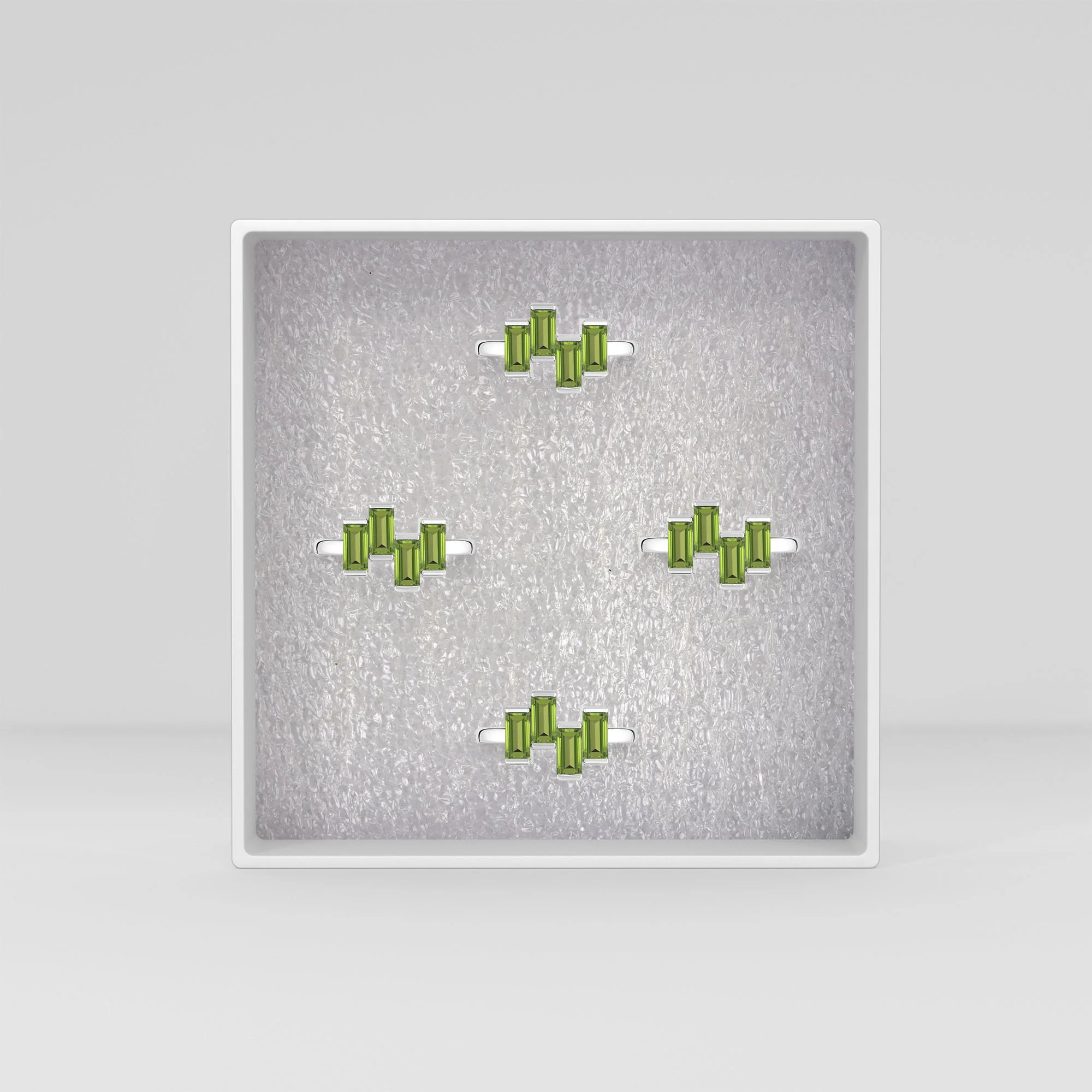 natural peridot ring