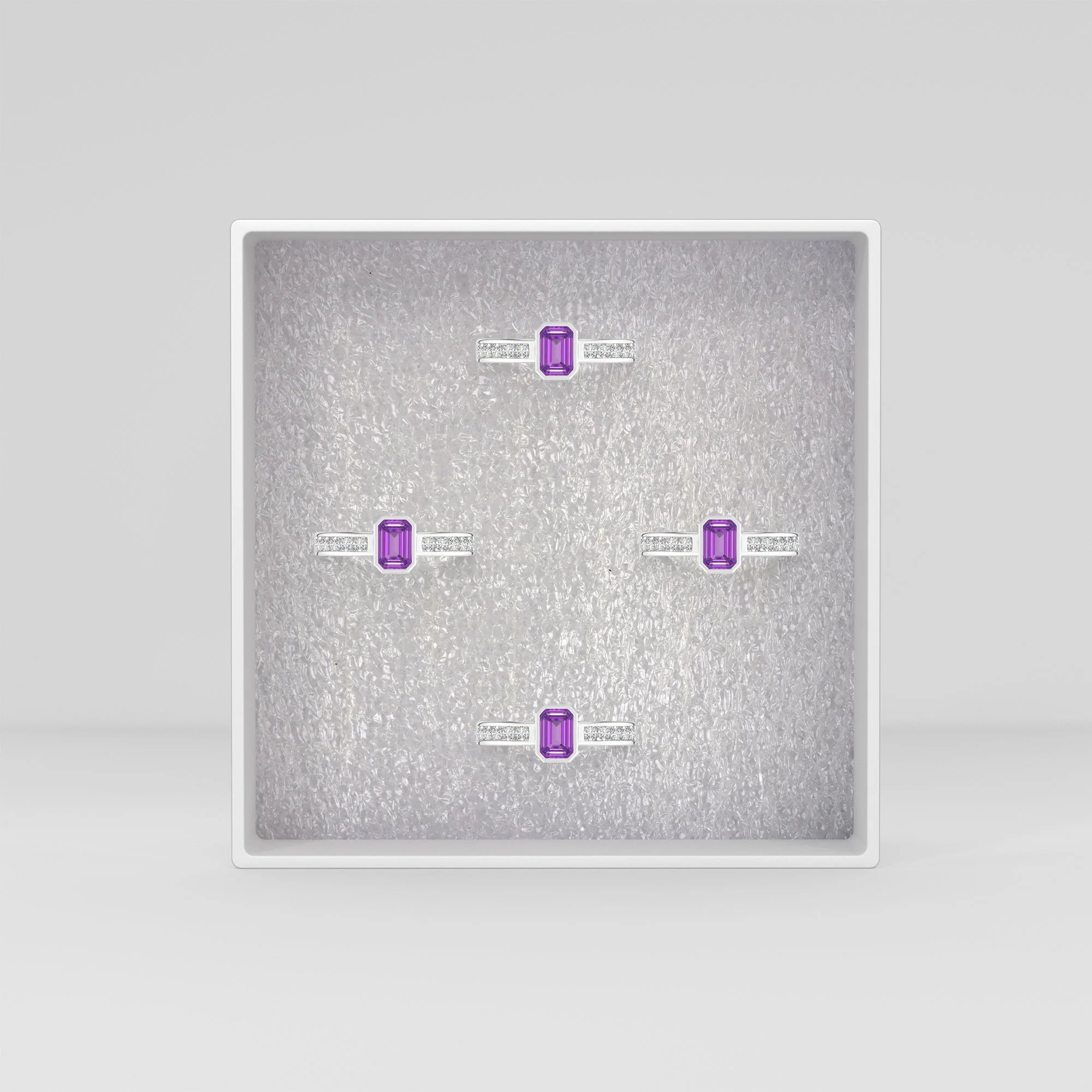 natural amethyst rings